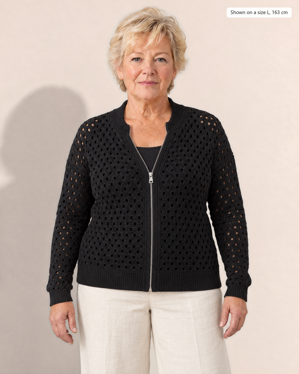 Petra Jacket - Adeline studio, shown on a size L, 163 cm