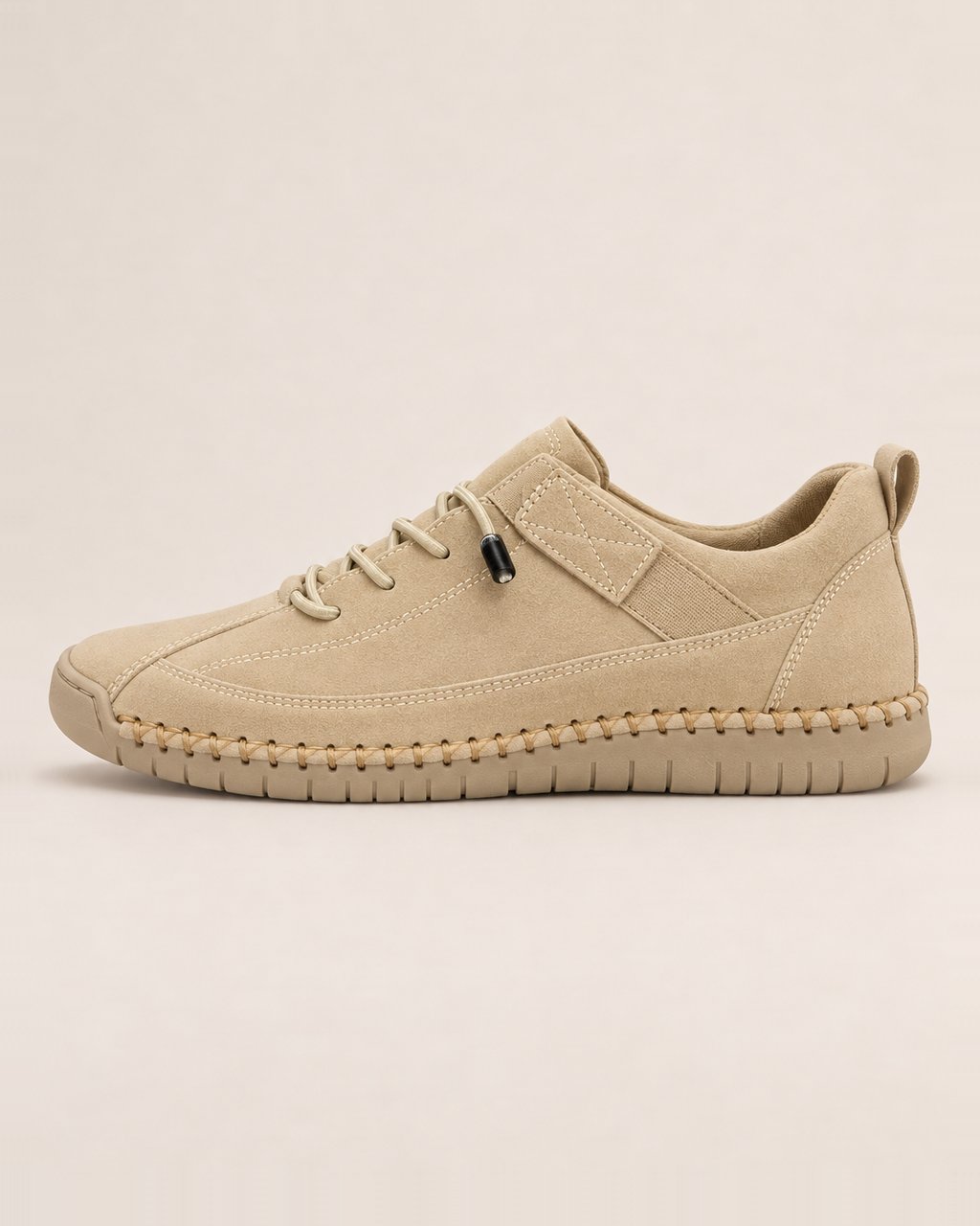 Rosie Stitched Comfort Sneakers - Beige packshot