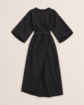 Sally Fitted Dress - Black flat lay, Black