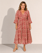 Selene Bohemian Midi Dress - Adeline studio