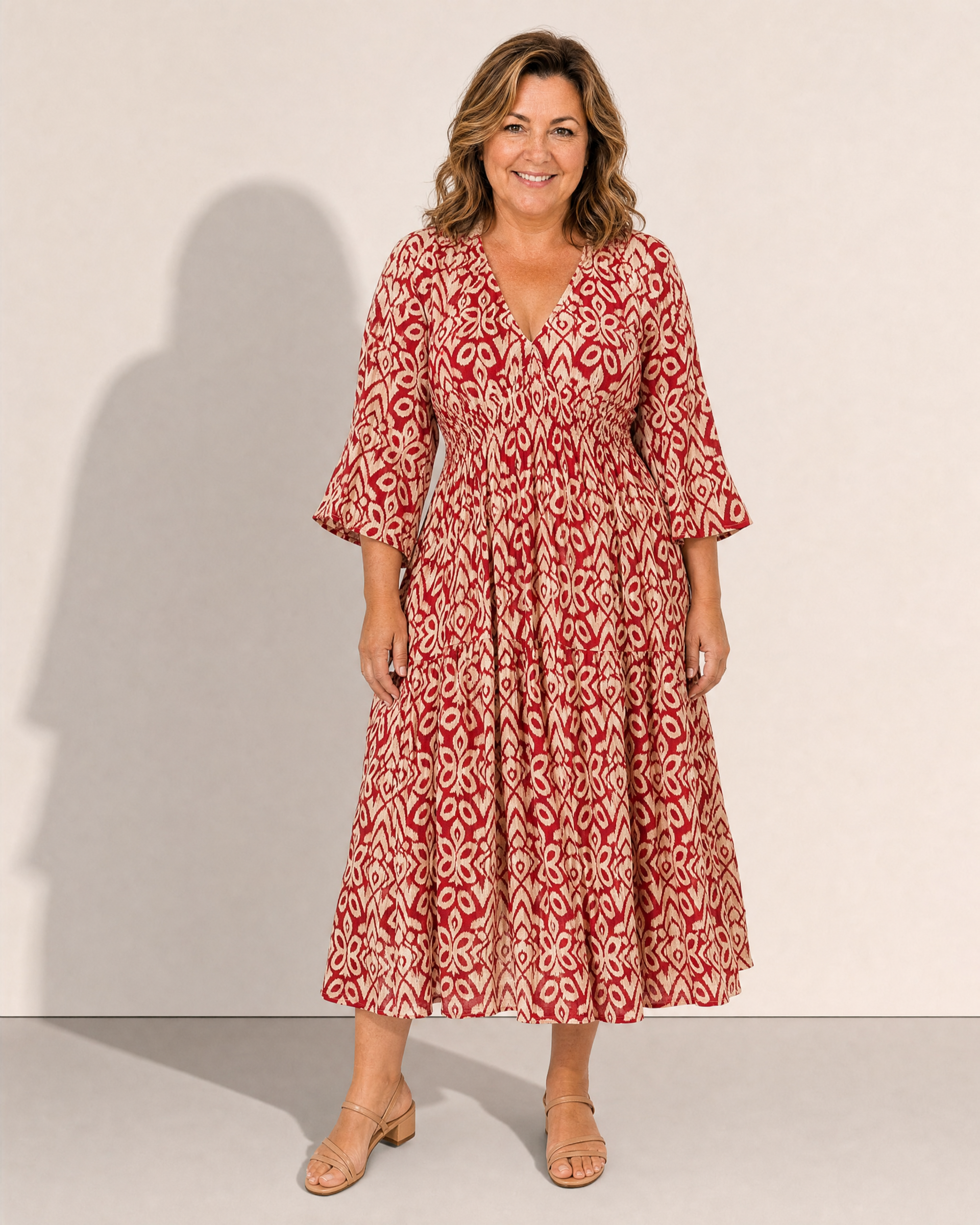 Selene Bohemian Midi Dress - Adeline studio