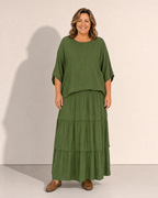 Constance Flowing Tiered Maxi Dress - Adeline studio