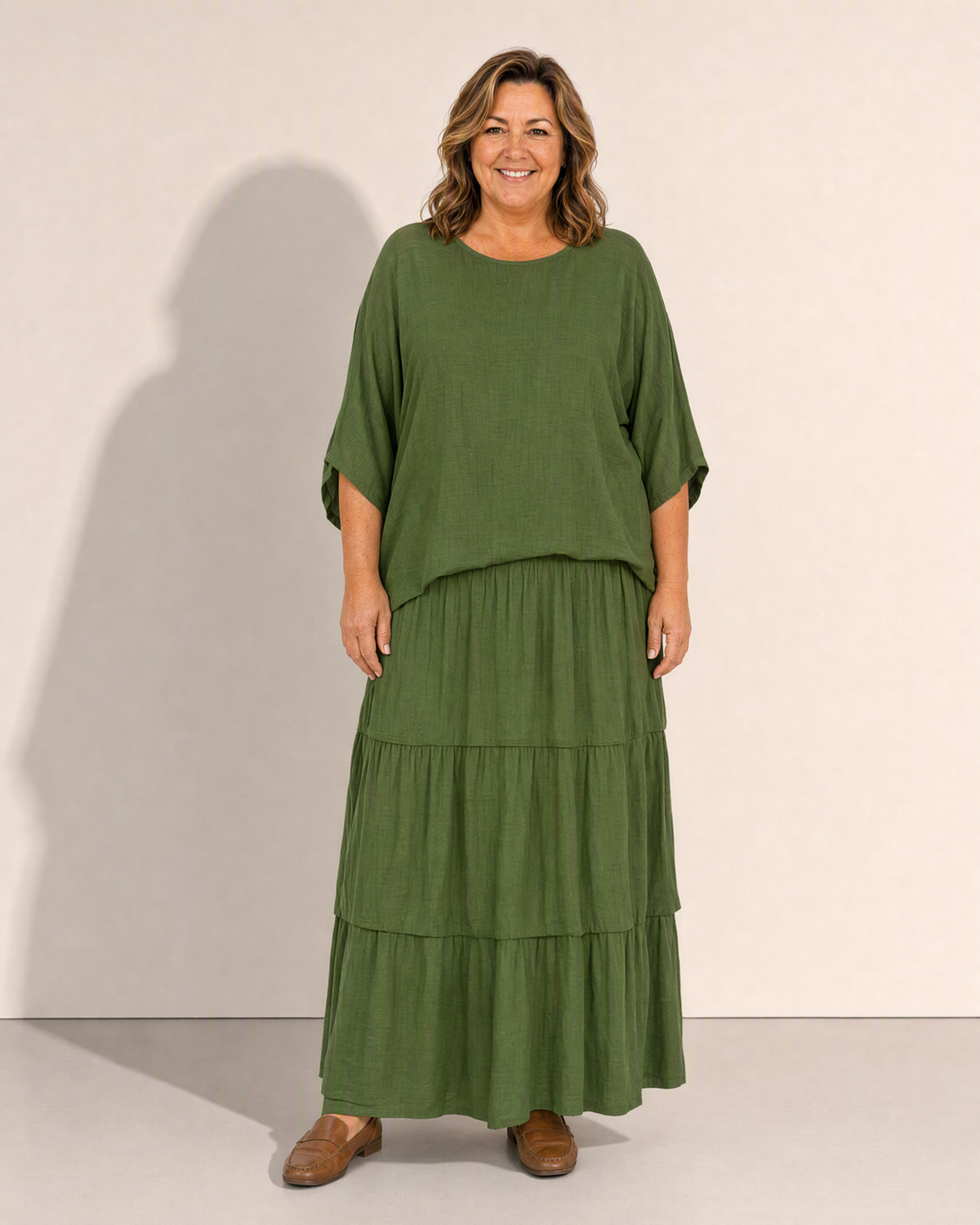 Constance Flowing Tiered Maxi Dress - Adeline studio