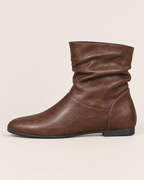 Serena Vintage Leather Ankle Boots - Brown packshot