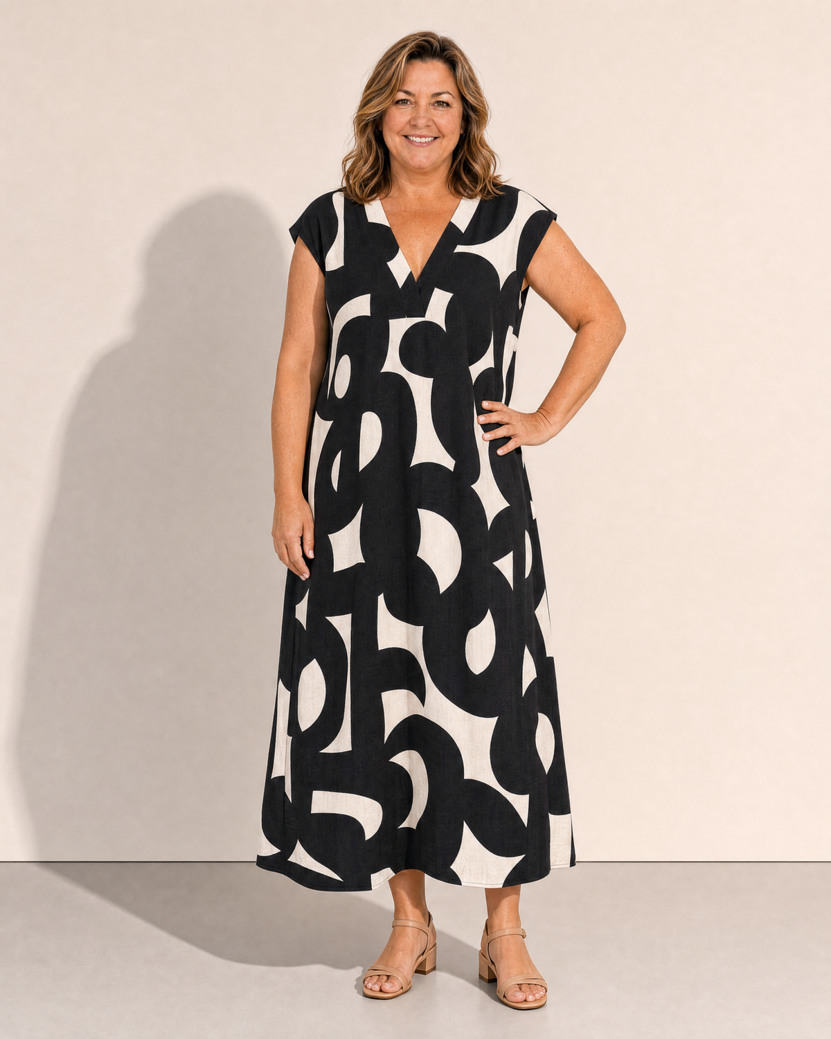Lynn Printed Summer Dress - Adeline studio