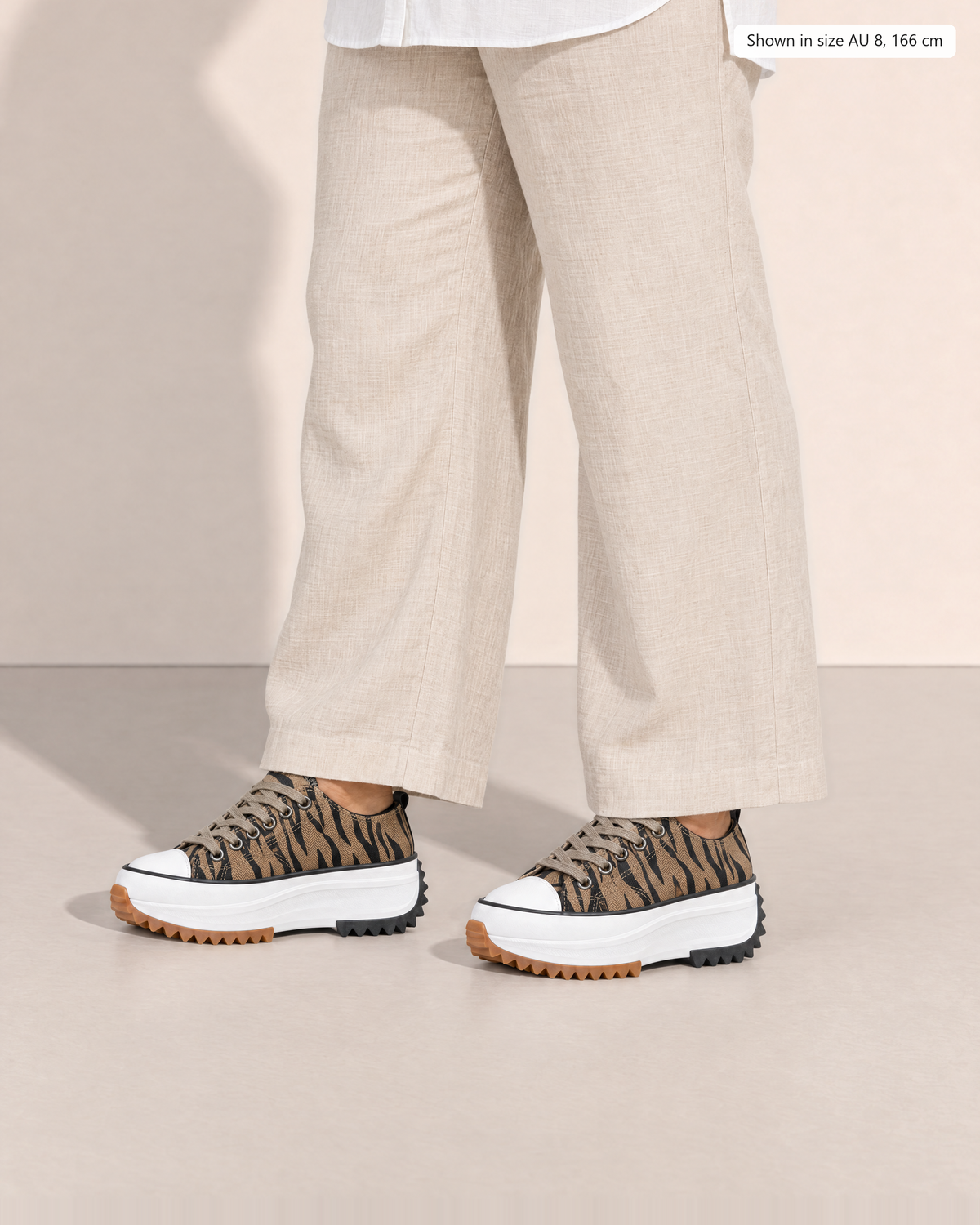 Solana Chunky Platform Sneakers - Adeline studio, shown in size 8, 166 cm