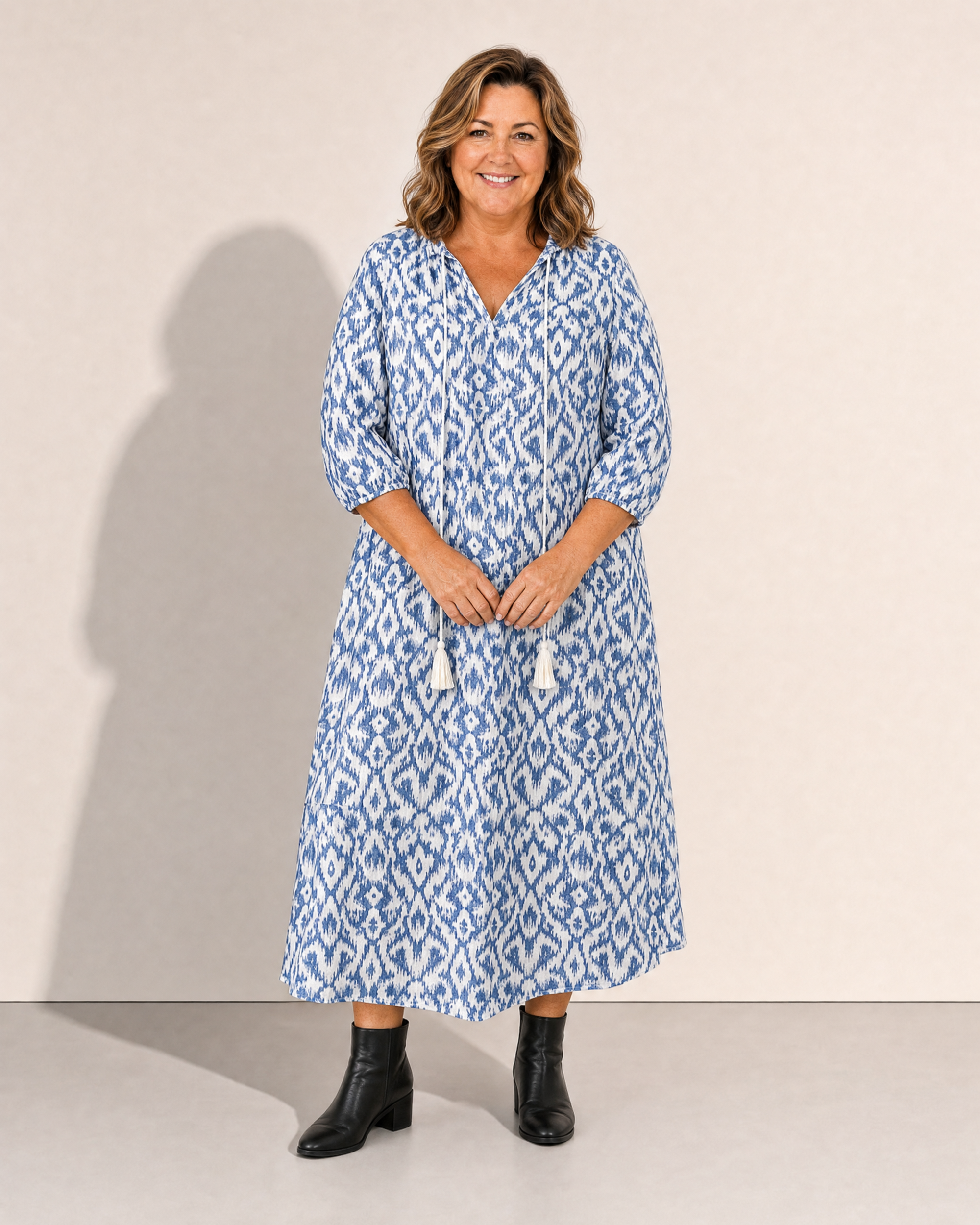 Solara A-line Midi Dress - Adeline studio