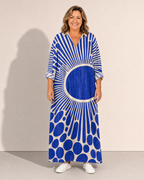 Renee Sunburst Kaftan Dress - Adeline studio