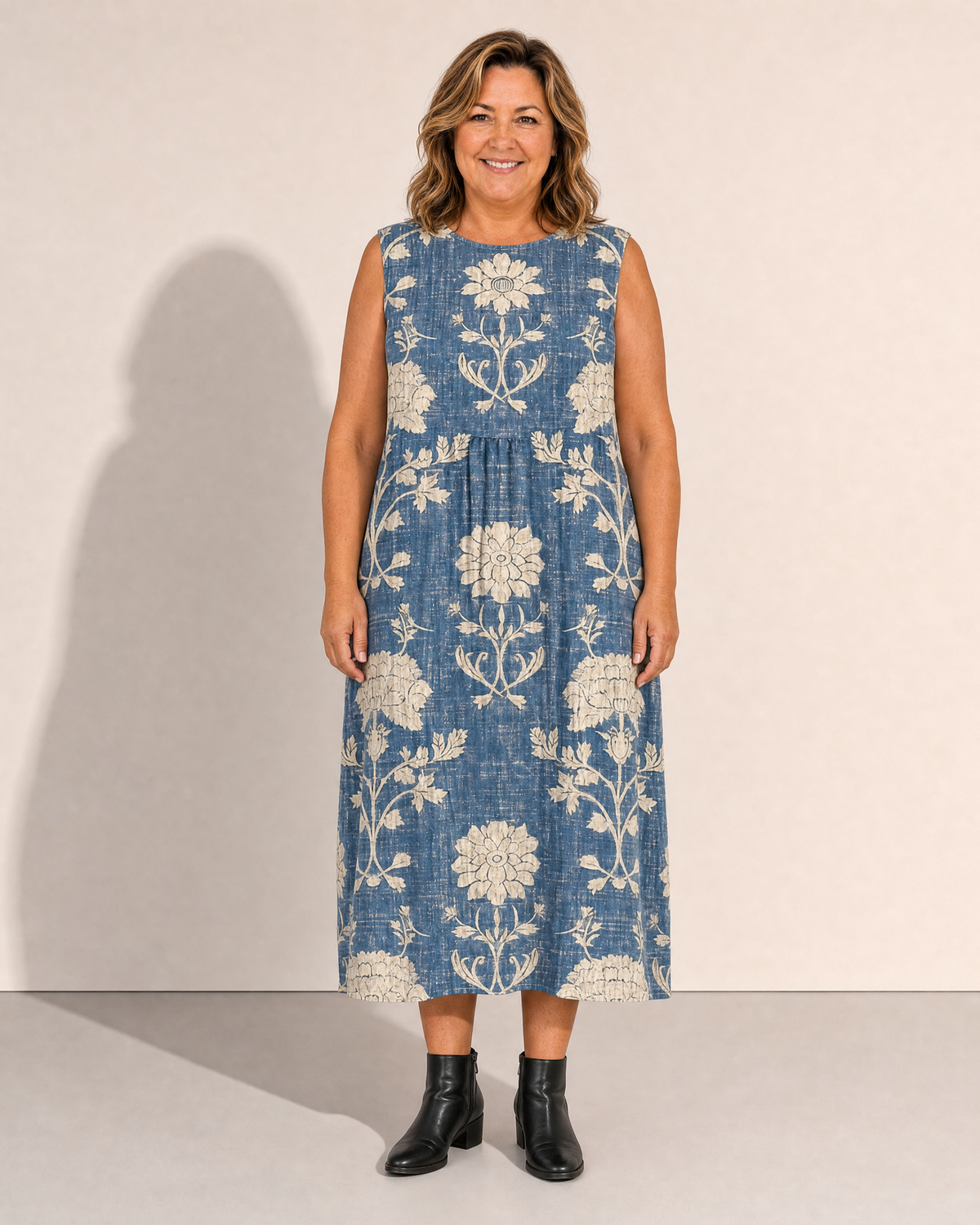 Ruby Block Print Summer Dress - Adeline studio