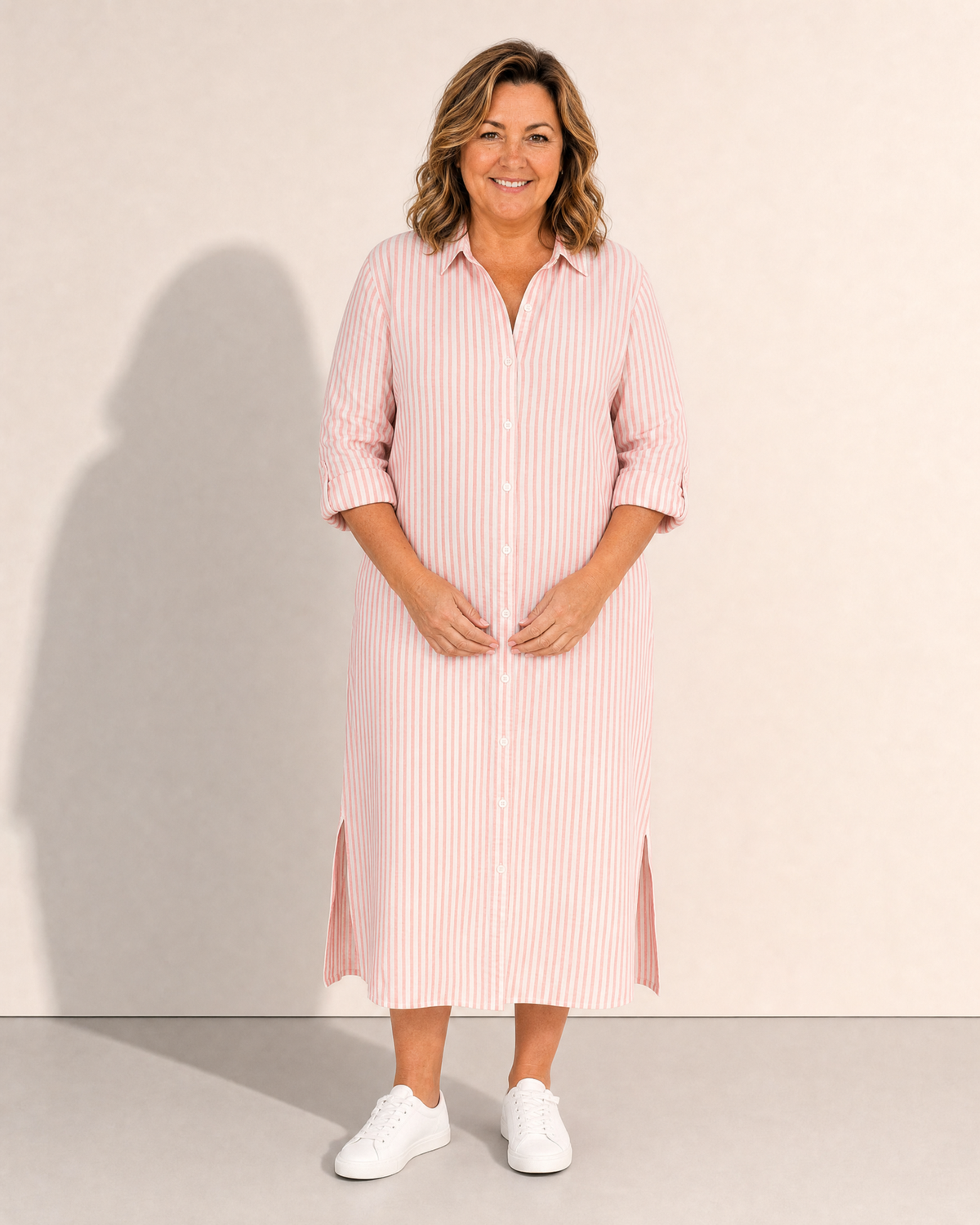 Stella Striped Shirt Dress - Adeline studio