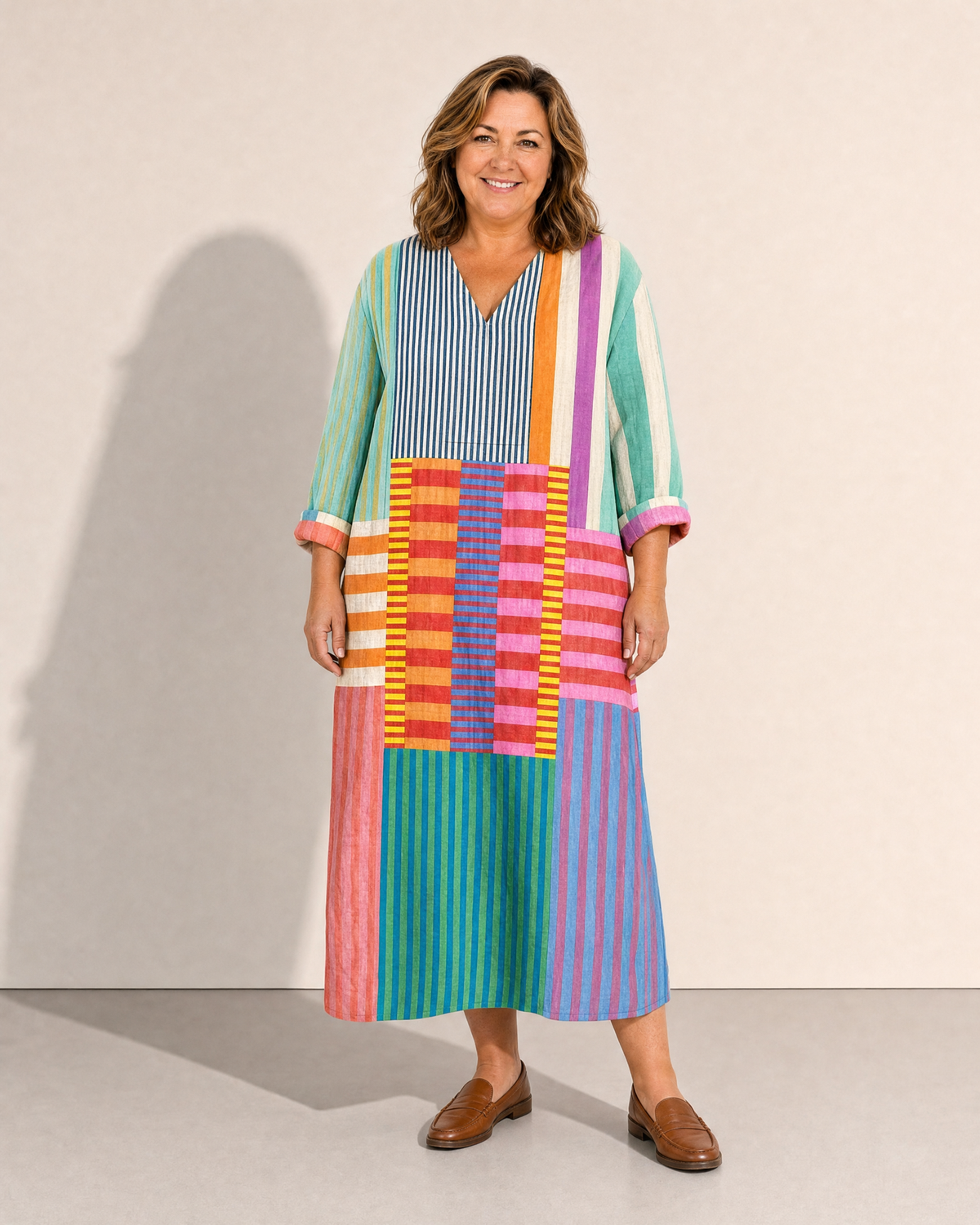 Sarah Vibrant Print Dress - Adeline studio